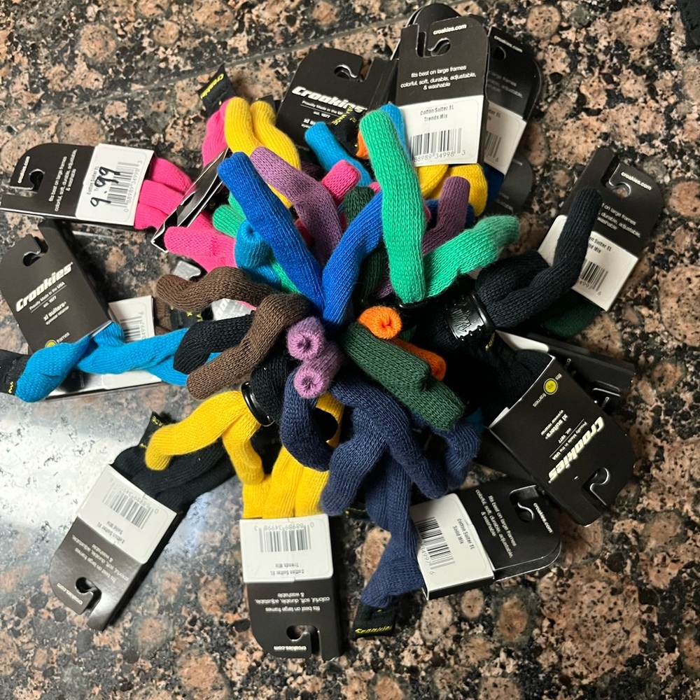 Eyewear retainers- multiple varieties 65 total pairs